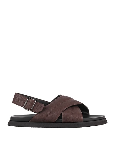 ATTIMONELLI'S Sandals Dark brown Leather