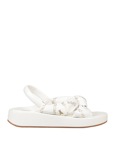 PATRIZIA PEPE Sandals White Textile fibres