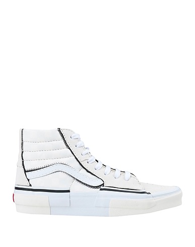 VANS スニーカー SK8-Hi Reconstruct
 ホワイト 革（なめし加工） / 紡績繊維