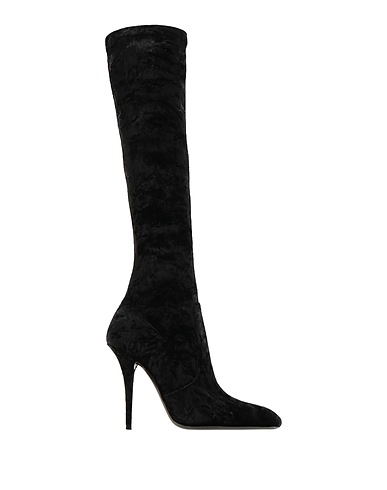 SAINT LAURENT Boots Black Textile fibers