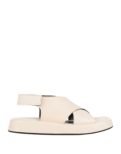 LE PEPITE Sandals Ivory Leather