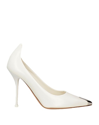 MCQUEEN Pump White Soft Leather