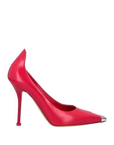 MCQUEEN Pump Red Soft Leather