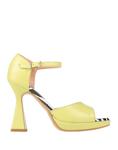 LE PEPITE Sandals Lime green Leather