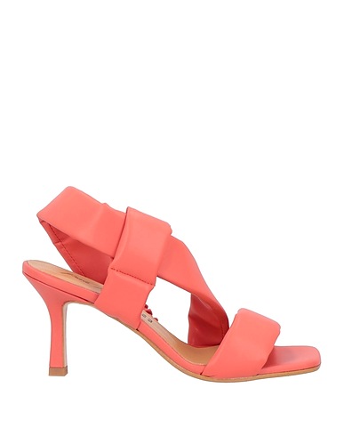 PAOLO MATTEI Sandals Coral Textile fibres
