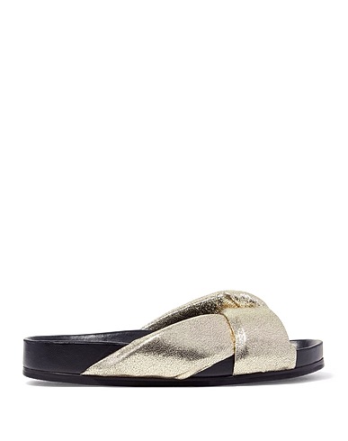 CHLOÉ Sandals Gold 100% Leather
