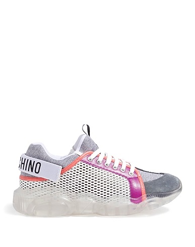 MOSCHINO Sneakers Grey 100% Textile fibers