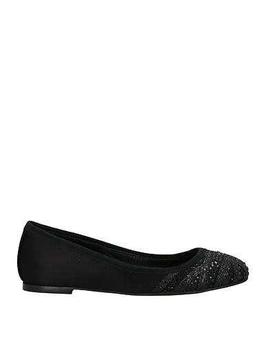 RICHMOND Ballet flats Black Textile fibers, Leather