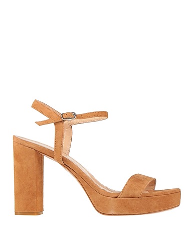 PASSI ITALIANI Sandals Camel Leather