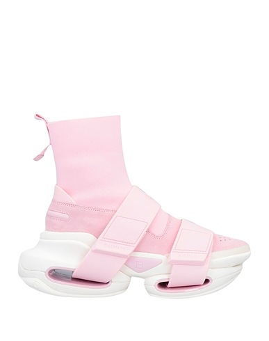 BALMAIN Sneakers Pink 80% Polyester, 20% Elastane, Cow leather