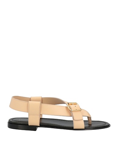 LA CORTE DELLA PELLE by FRANCO BALLIN Flip flops Beige Leather