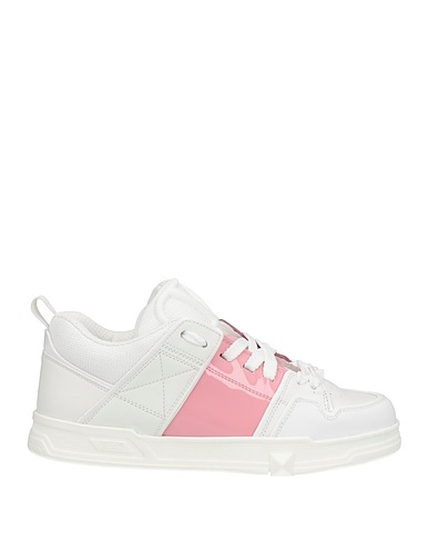 VALENTINO GARAVANI Sneakers White Soft Leather, Textile fibres