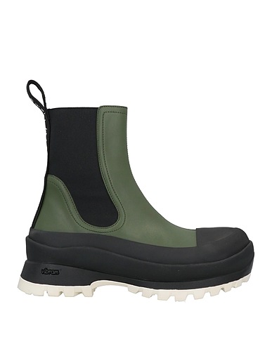 STELLA McCARTNEY Ankle boot Military green Textile fibres