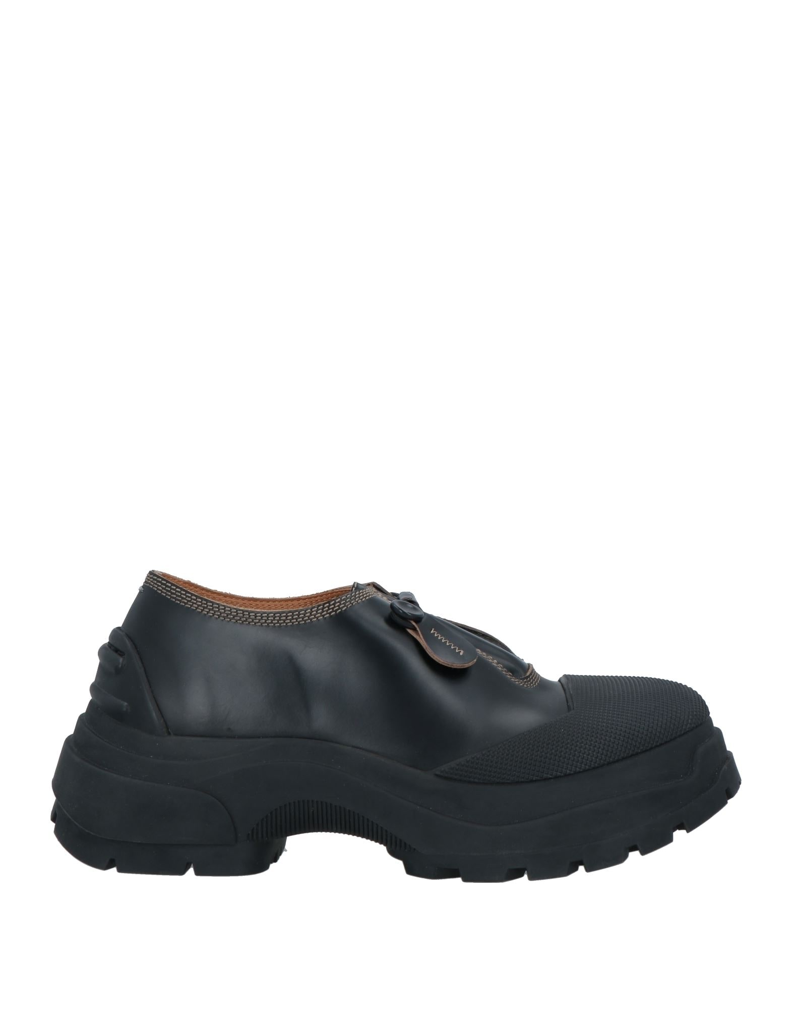 Maison Margiela/モカシン ロゴ レザー ブラック MAISON MARGIELA | モカシン ブラック レディース | YOOX