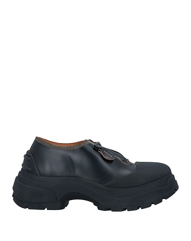 MAISON MARGIELA Loafers Black Leather, Rubber