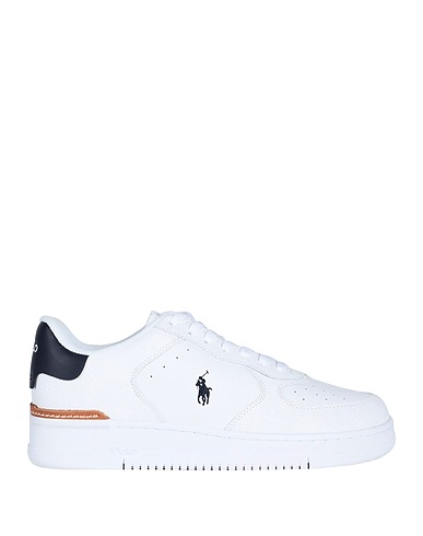 POLO RALPH LAUREN Sneakers White 89% Soft Leather, 11% Synthetic fibers