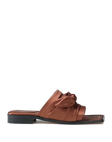 WANDLER Sandals Brown Textile fibers