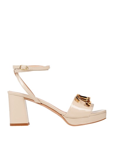 BIANCA DI Sandals Cream Leather