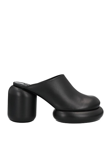 JIL SANDER Mules and clogs Black Soft Leather