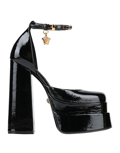 VERSACE Décolleté Nero Pelle