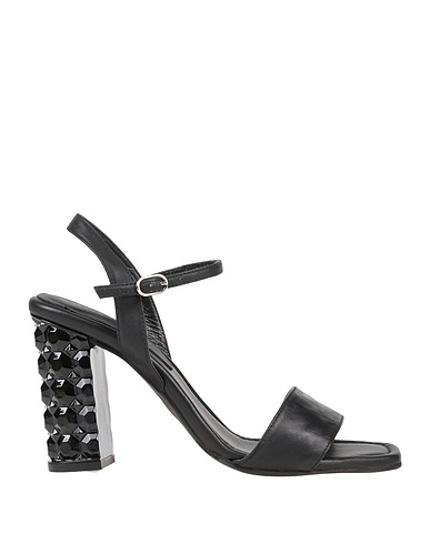 DANIELE ANCARANI Sandals Black Soft Leather