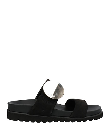 DANIELE ANCARANI Sandals Black Textile fibres