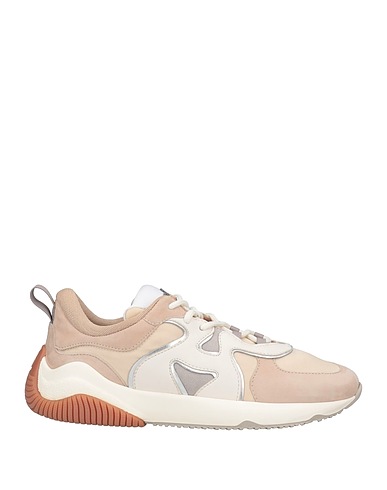 HOGAN Sneakers Beige Pelle, Fibre tessili