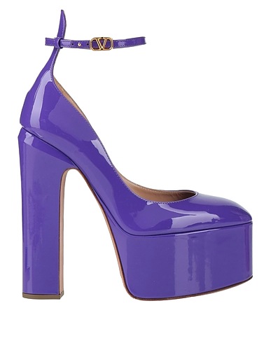 VALENTINO GARAVANI Pump Purple Soft Leather