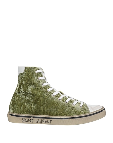 SAINT LAURENT Sneakers Military green Textile fibres