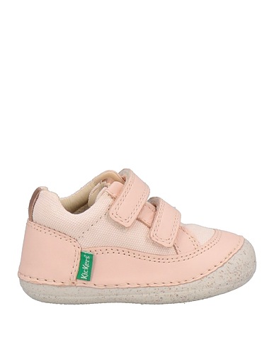 KICKERS Sneakers Rosa chiaro Pelle, Fibre tessili