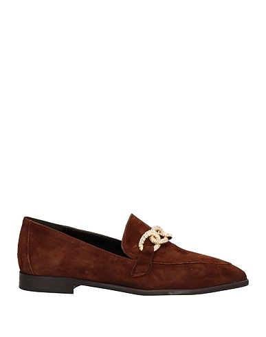 ANNA BAIGUERA Loafers Brown Leather