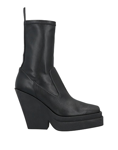 GIA BORGHINI Ankle boot Black Textile fibers