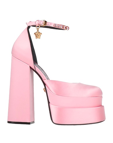 VERSACE Pump Pink Textile fibers