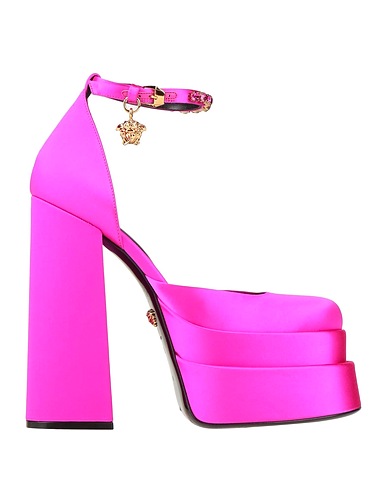 VERSACE Pump Fuchsia Textile fibers