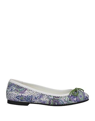 GALLIANO Ballerine Viola Pelle