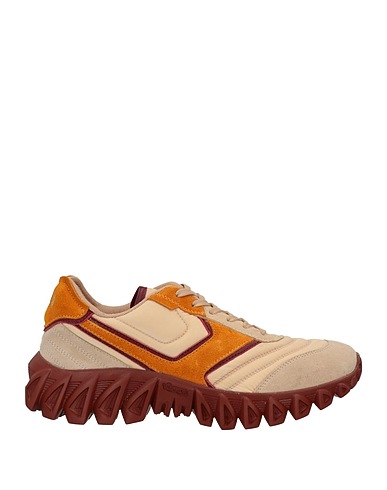 PANTOFOLA D'ORO Sneakers Beige Leather, Textile fibers