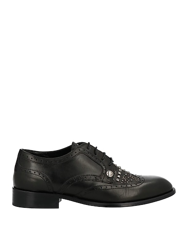 RICHMOND Laced shoes Black Soft Leather