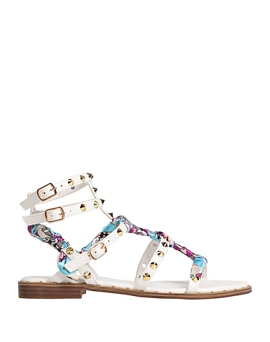 LORETTA by LORETTA Sandals White Textile fibres