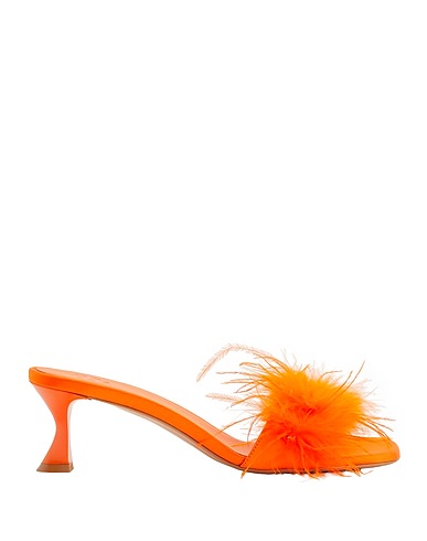 8 by YOOX Sandals Orange 100% PES - Polyethersulfone