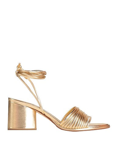 AEYDE Sandals Gold Soft Leather