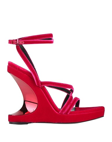 TOM FORD Sandals Fuchsia Viscose, Plastic, Brass, Leather