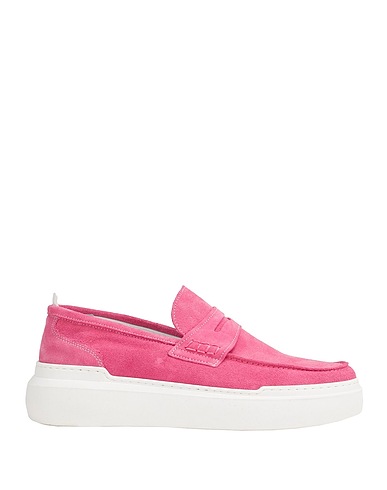 8 by YOOX Loafers RUBBER SOLE PENNY LOAFER
 Pink 100% Calfskin