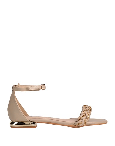 LORETTA by LORETTA Sandals Ivory Textile fibers