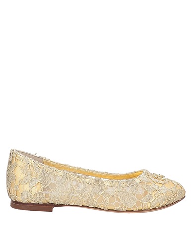DOLCE&GABBANA Elegante Schuhe Gold 82% Polyamid, 18% Polyester
