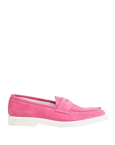 8 by YOOX Loafers SPLIT LEATHER LOAFER
 Pink 100% Calfskin