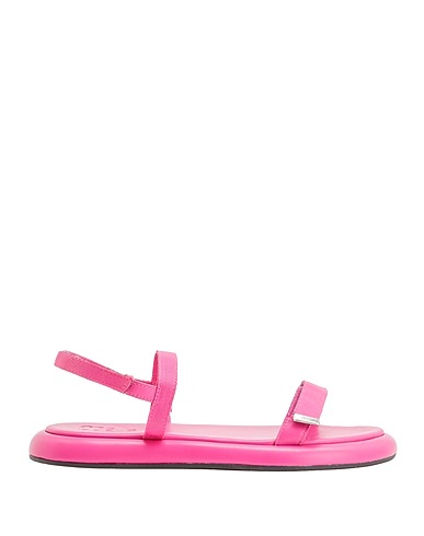 8 by YOOX Sandali LEATHER ADVENTURE SANDALS
 Fucsia 100% Fibre tessili, Pelle ovina