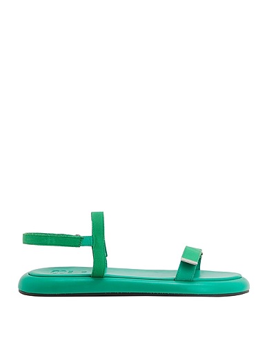 8 by YOOX Sandali LEATHER ADVENTURE SANDALS
 Verde 100% Fibre tessili, Pelle ovina