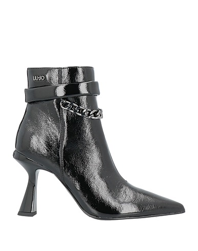 LIU •JO Ankle boot Black Textile fibres