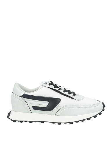 DIESEL Sneakers Light grey Textile fibres, Leather