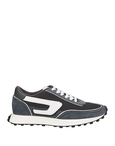 DIESEL Sneakers Grey Textile fibers, Leather
